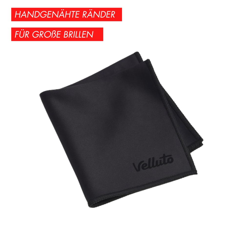 Velluto Brillenputztuch Schwarz