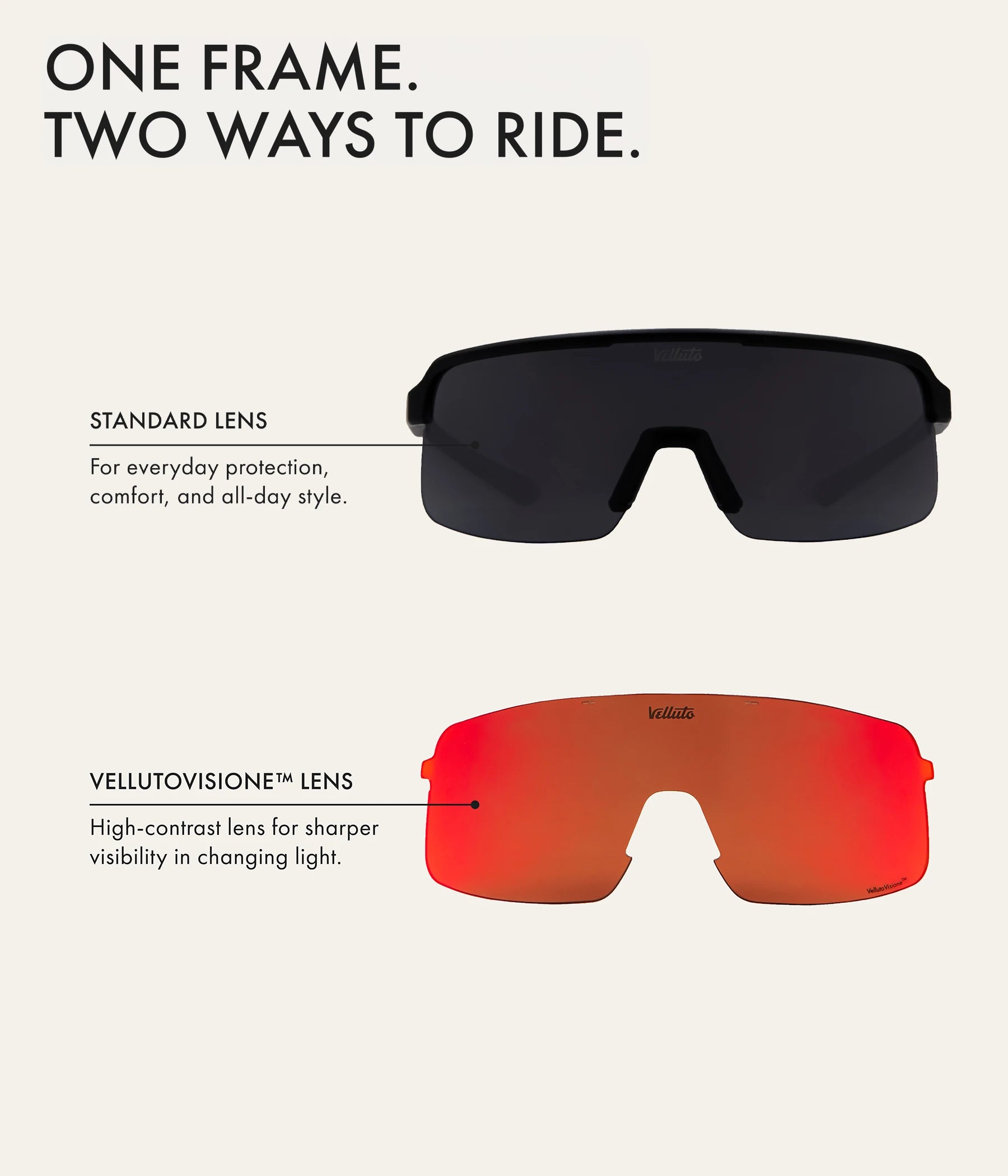 Velluto StradaPro Glasses | Nero