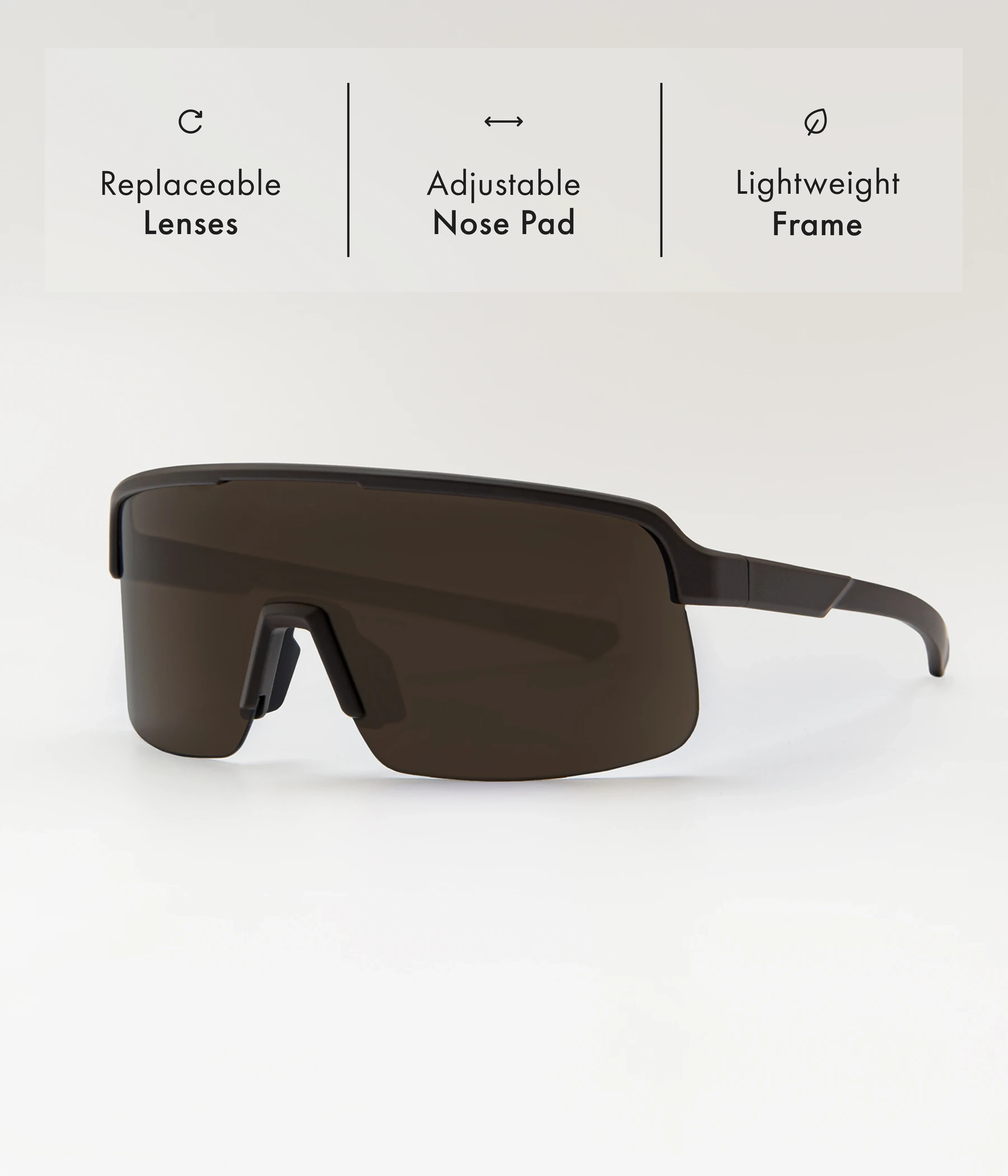 Velluto StradaPro Cycling Glasses | Espresso