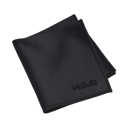 Velluto Brillenputztuch Schwarz