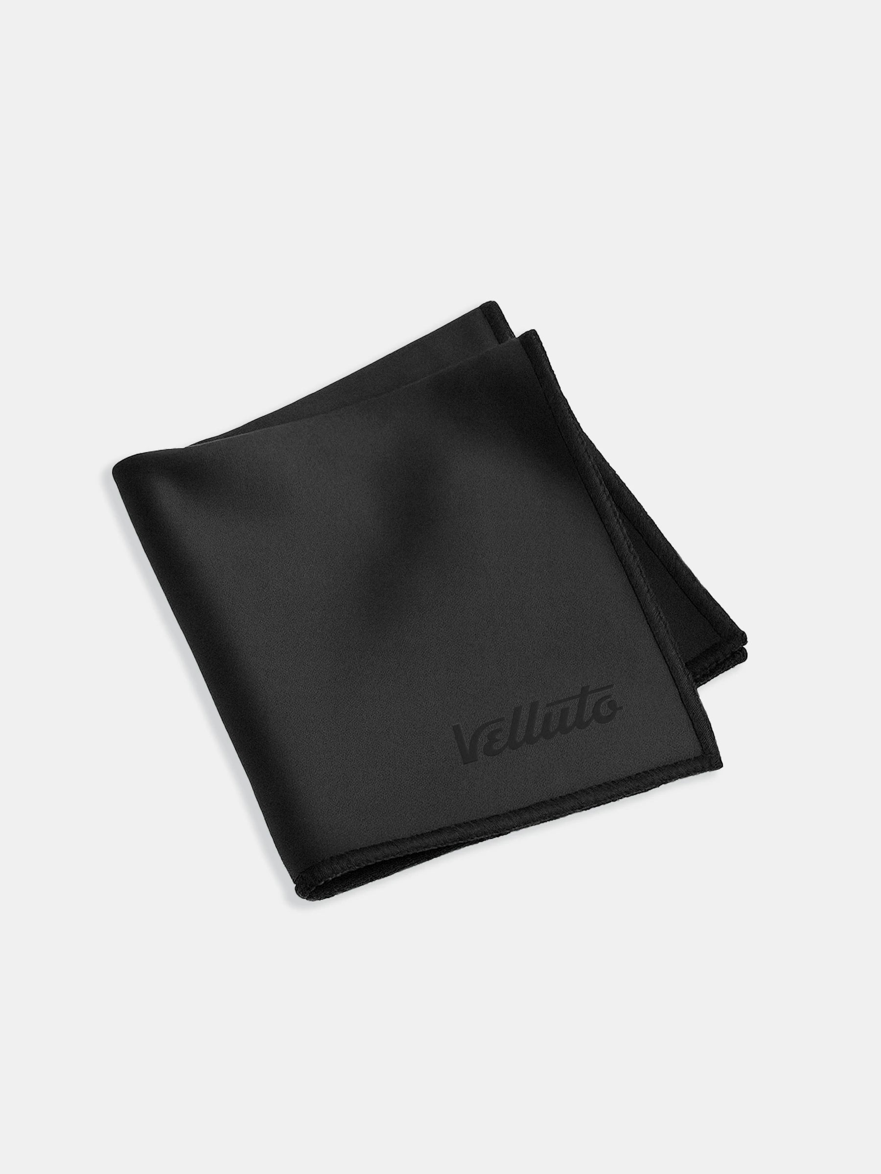 Velluto Brillenputztuch Schwarz