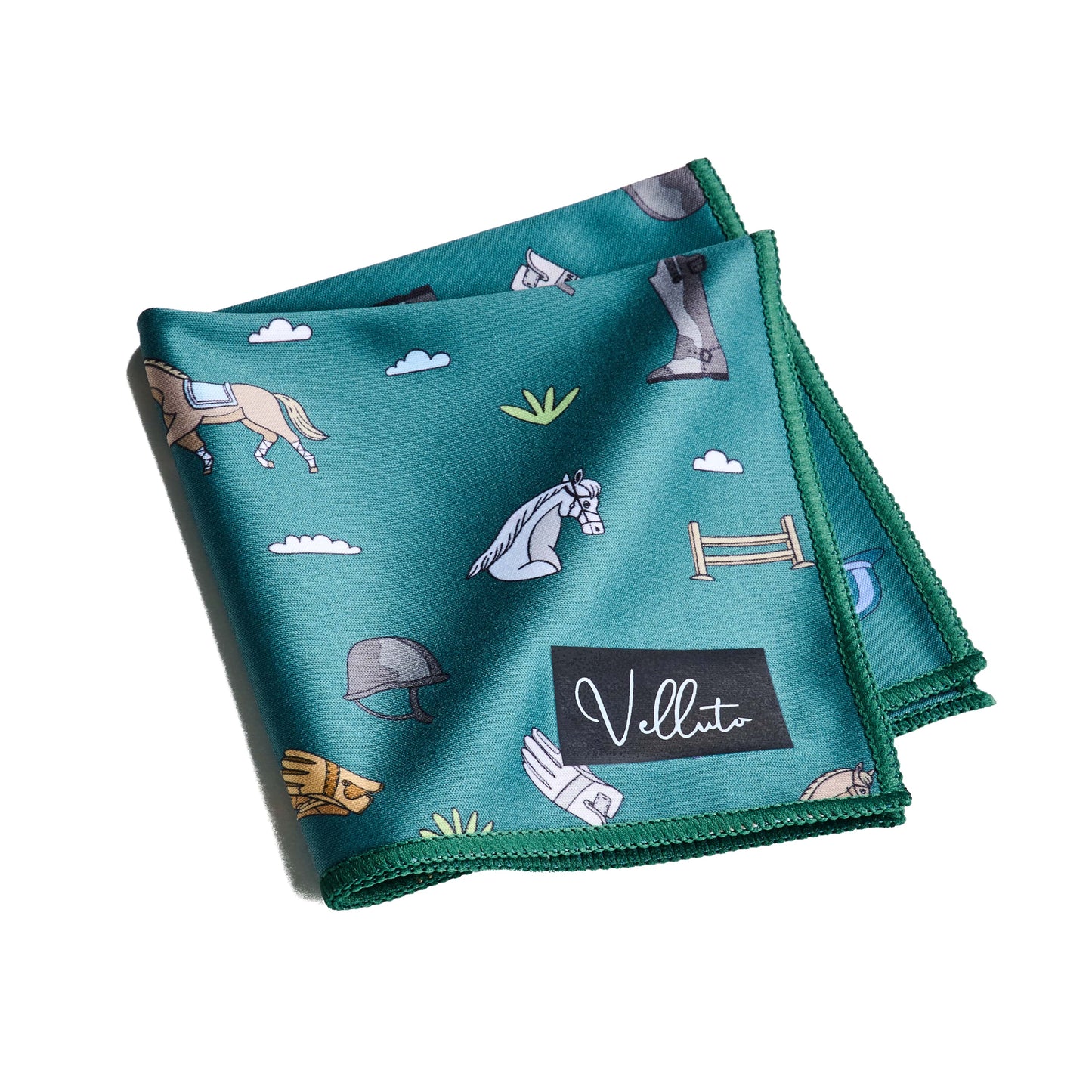 "Cavallo" - glasses cleaning display and pocket handkerchief