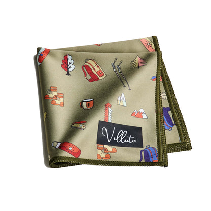 "Montagna" - glasses cleaning display and pocket handkerchief