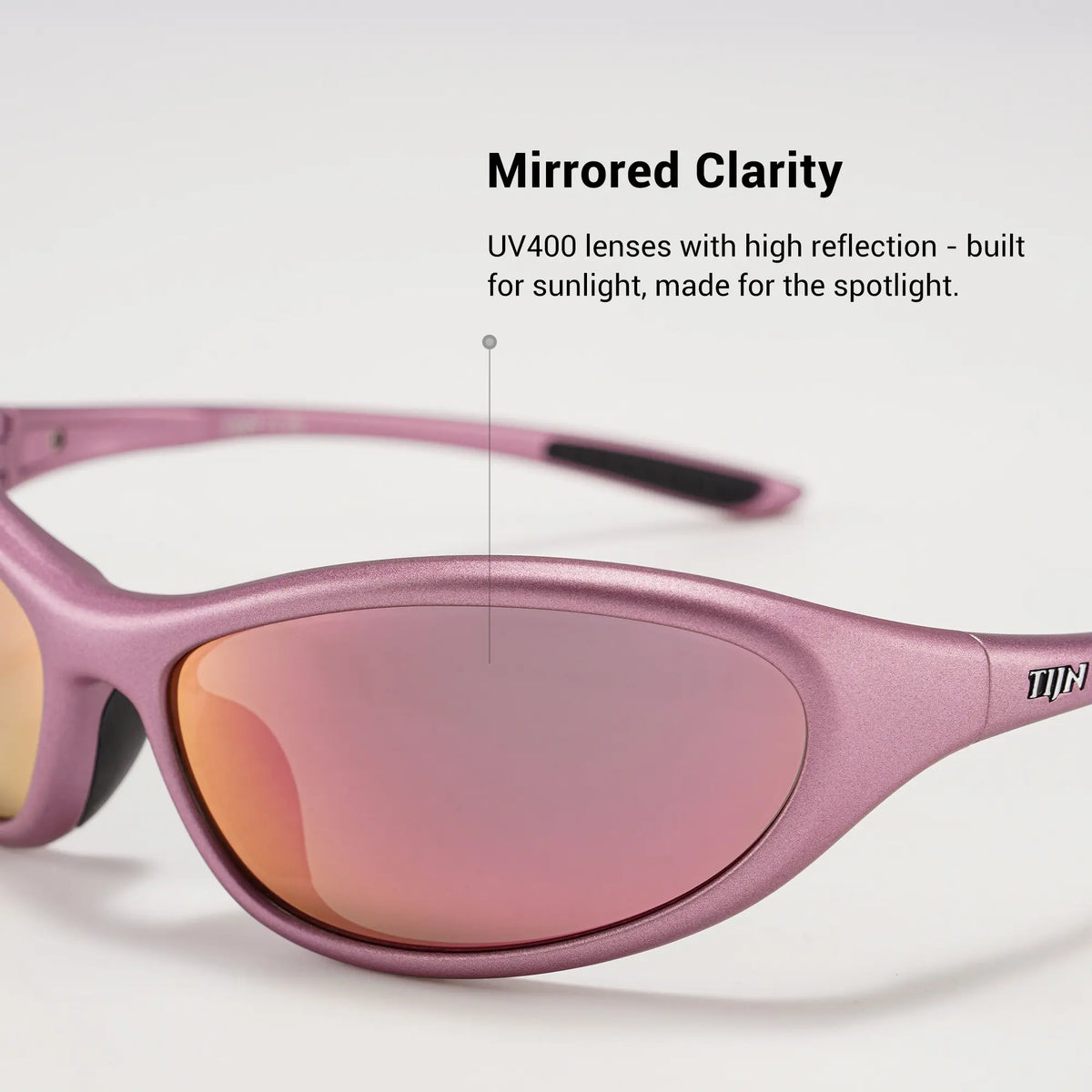 TIJN Sports Sunglasses for Men Women UV400 Wraparound Cycling Baseball Fishing Running Golf Fashion Outdoor Shades, Vanta