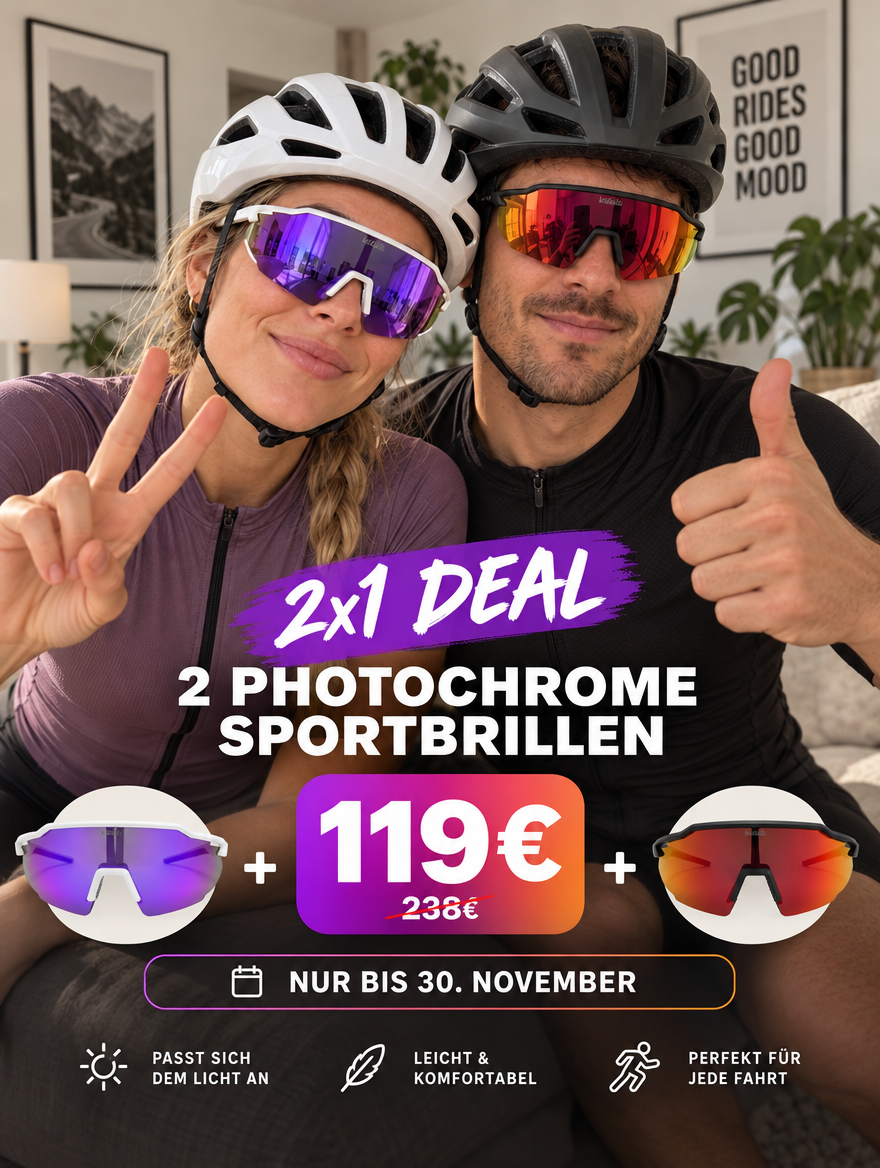 Velluto 2-for-1 deal: two Velluto Chromo cycling glasses